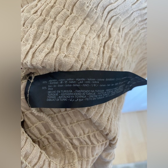 NWT Zara Valery Dress Linen Blend size XS - Picture 7 of 7